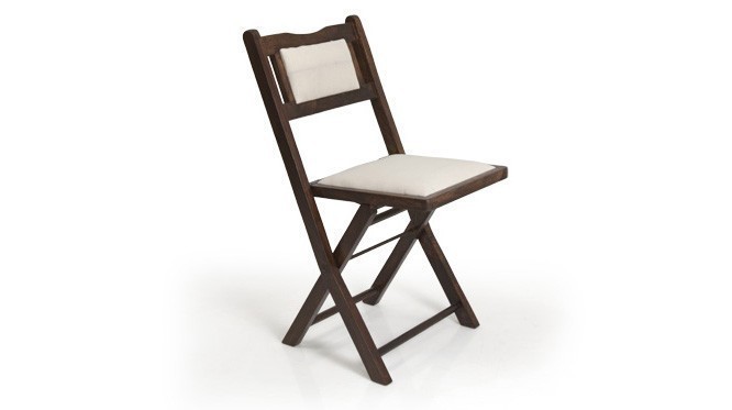 WALLET STUDY AND FOLDING CHAIR  (Finish-Mahogany)